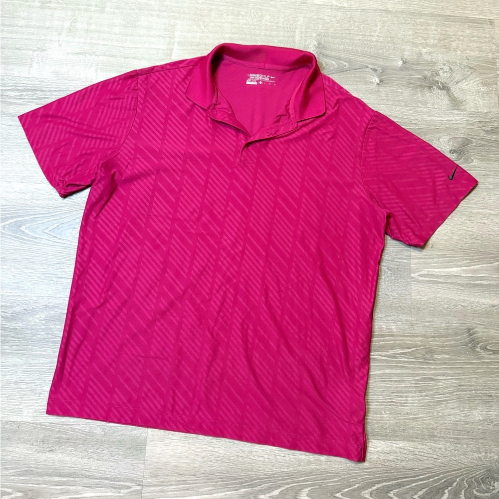 •NIKE GOLF• MAGENTA POLO SHIRT